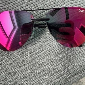 Quay Australia Pink and Black Sunglasses